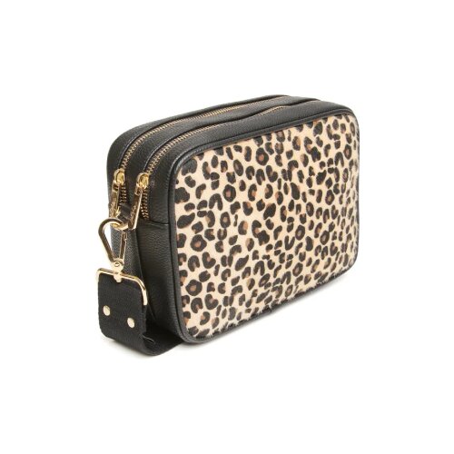 Fancy Metal Goods Ltd Alice Wheeler - Torba - Soho, Leopard, Double zipped, Crossbody Cene