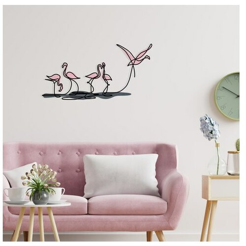 Wallity dekorativni metalni zidni ukras flamingo Slike