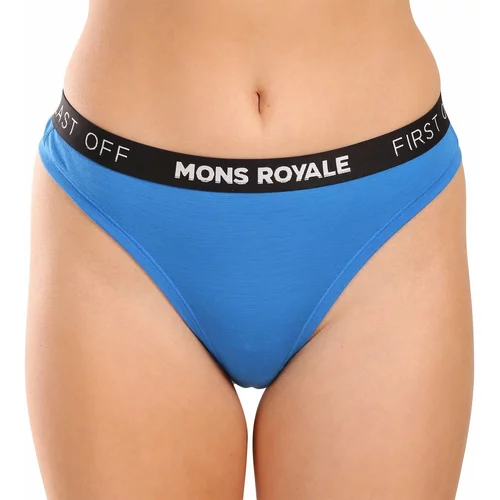 Mons Royale Women's thong merino blue
