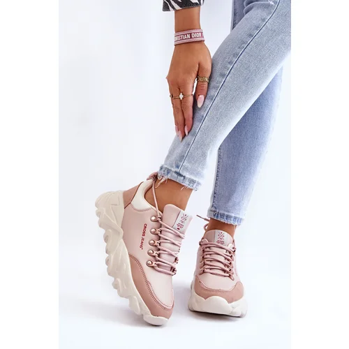 Kesi Cross Jeans KK2R4072C Nude Platform Womens Sneakers