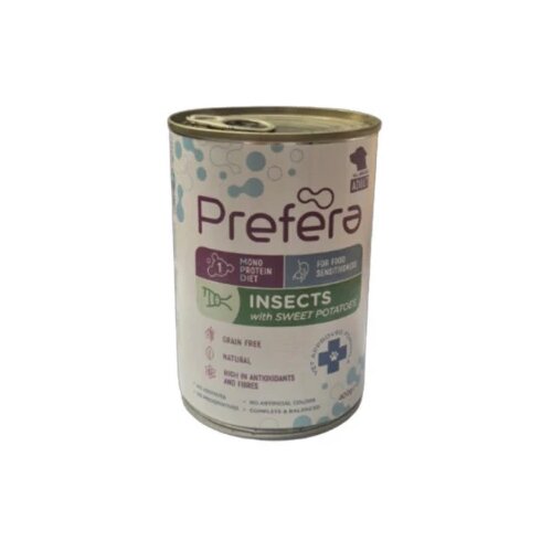 PREFERA MONOPROTEIN pasteta za pse insekti i batat 400 g Cene