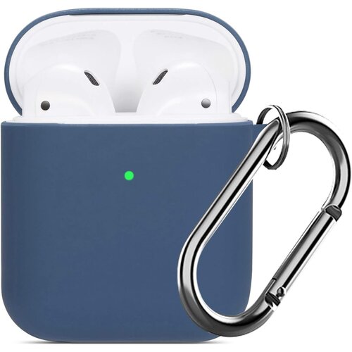 Venisymlis Silikonski etui za slušalke AirPods z obeskom za ključe, zaščitni ovitek za slušalke AirPods, odporen proti udarcem, (22102598) Cene