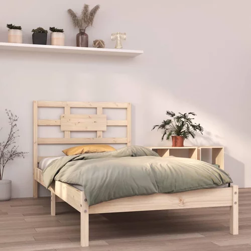 vidaXL Okvir za krevet od masivnog drva 90 x 190 cm 3FT jednokrevetni