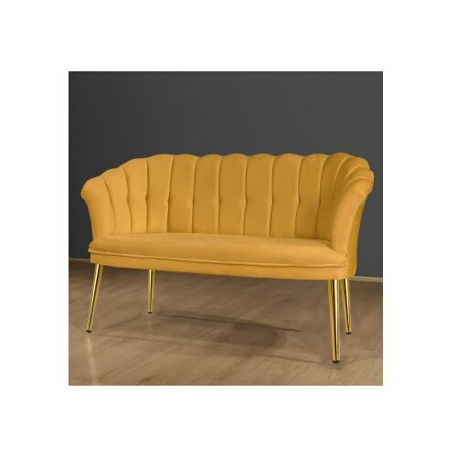 Atelier Del Sofa sofa dvosed daisy gold metal mustard Slike