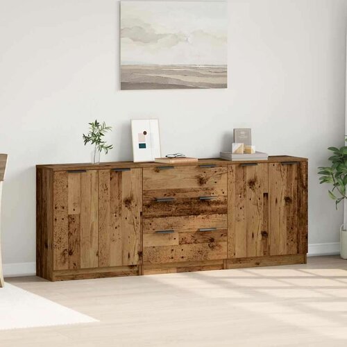  Komoda 3 kom staro drvo 60x30x70 cm konstruirano drvo Slike