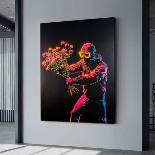 Wallity platno za sliku neon8, 70x100 cm Cene
