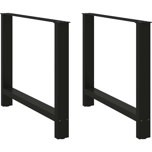 VidaXL Noge stolića za kavu 2 kom crne 100x(72-73) cm čelik Slike
