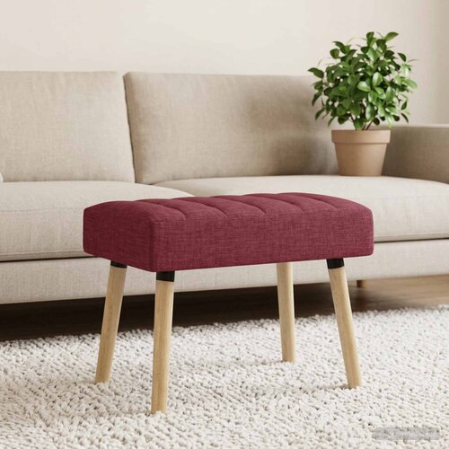  Klupa s utorima Vinska crvena 60 x 40 x 45 cm Tkanina Cijene
