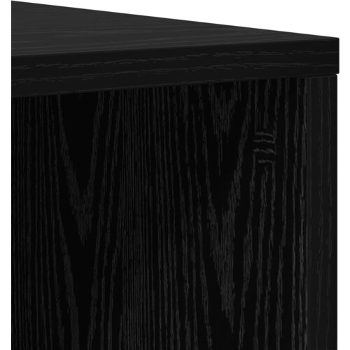 vidaXL Set TV komoda s policom s pohranom 2 pcs Crni hrast 107 x 35 x 37 cm Cene