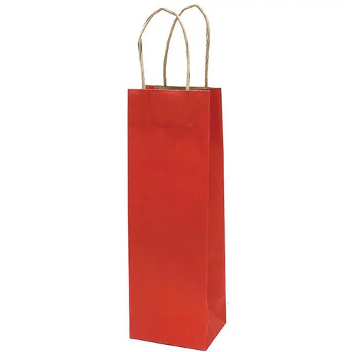  darilna vrečka natron za steklenico, eko, rdeča