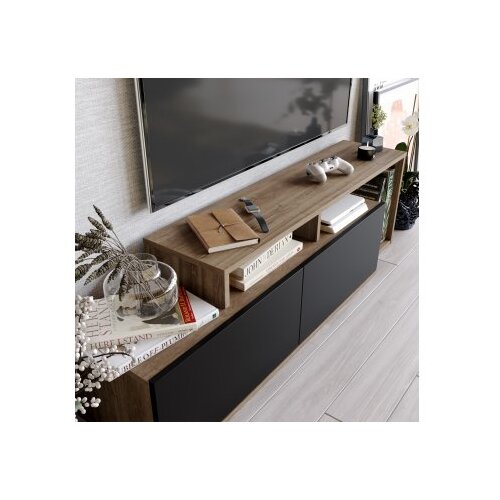 Hanah home Nexera 788DEC4033 TV polica, orah-crna Slike