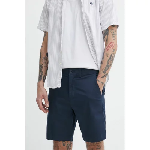 Abercrombie & Fitch Kratke hlače moški, mornarsko modra barva