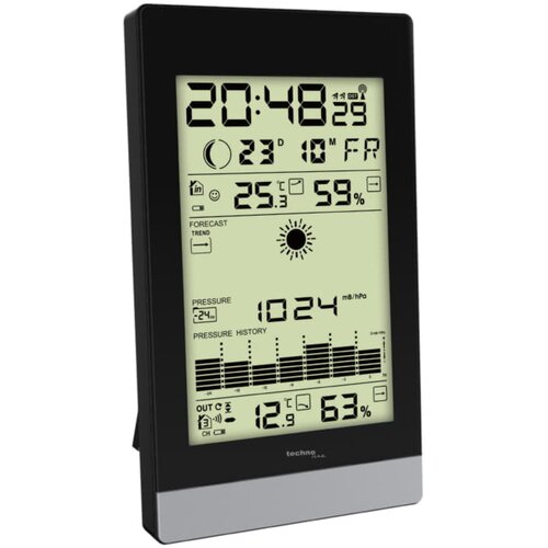  Meteorološko računalo (Digitalni zaslon, Na baterijski pogon, Crne boje, 2,8 x 10,8 x 18,4 cm) Cijene