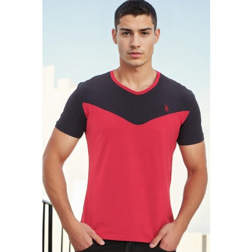 Dewberry T8591 MENS T-SHIRT-DARK BURGUNDY Cijene