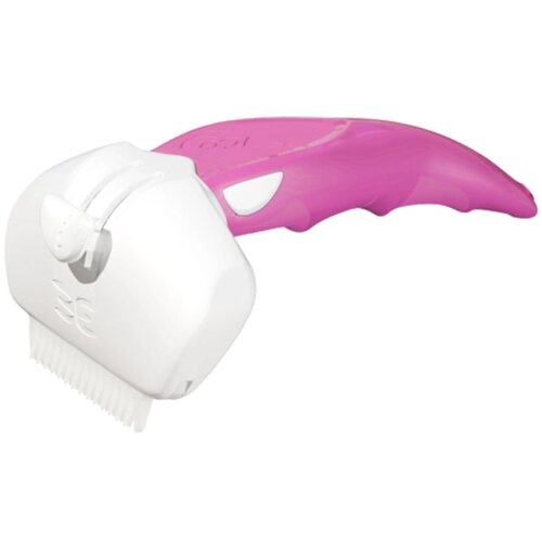 Foolee furminator Dog M Češalj za uklanjanje osipane dlake ljubimaca Roze Slike