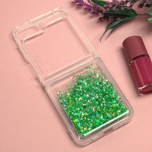 Torbica glitter za samsung F731B galaxy z flip 5 5G zelena Slike