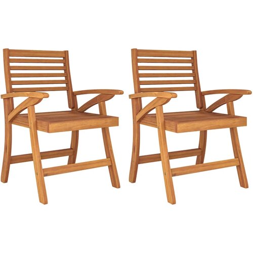  3-dijelni vrtni blagovaonski set od masivnog bagremovog drva Smeđa &amp;Oslash; 85 cm Slike
