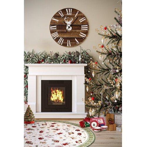 Villeroy &amp;amp; Boch Zeleni okrugao tepih s božićnim motivom od mje&amp;scaron;avine pamuka &amp;oslash; 200 cm Toy&amp;#039;s Delight Green Christmas &amp;ndash; Slike