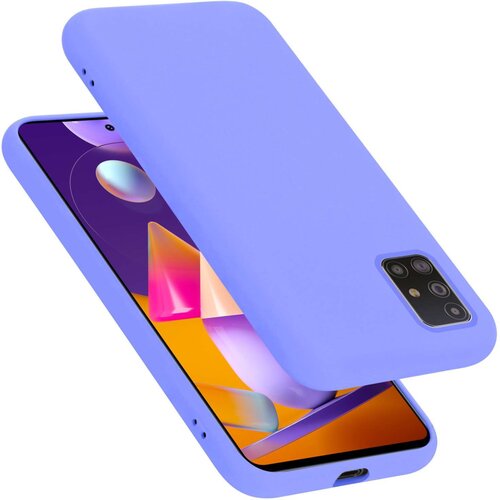 Cadorabo Ohi&scaron;je je združljivo z Samsung Galaxy M31s in tekoča svetlo vijolična - Za&scaron;čitni ovitek iz prožnega silikona TPU, (20860303) Cene