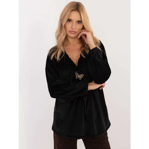 Italy Moda Blouse-DHJ-BZ-19902.49P-black