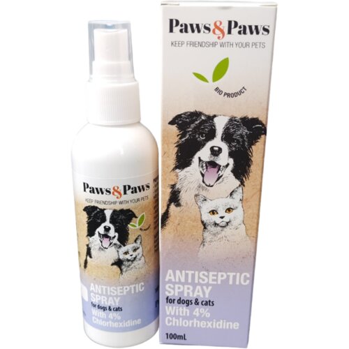 PAWS&PAWS antiseptični sprej za pse i mačke 100ml Slike