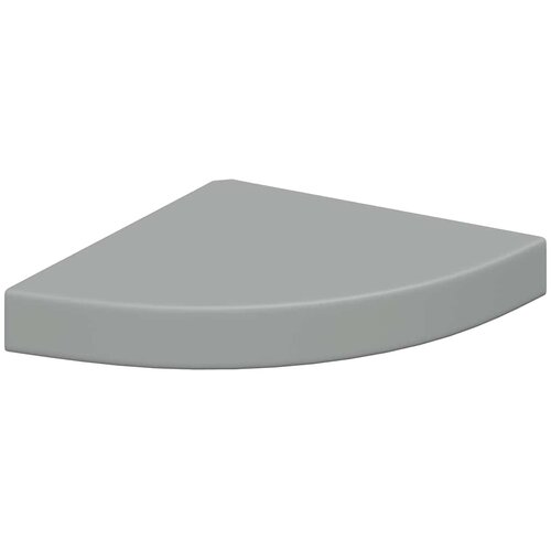  Plutajuće kutne police 2 kom sive 25 x 25 x 3,8 cm MDF Slike