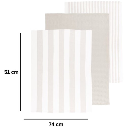 Tiseco Home Studio Pamučna kuhinjska krpa 3 kom 51x74 cm Marra – Cijene
