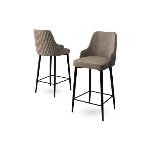 Hanah home set 6 barskih stolica enox cappuccino black Slike