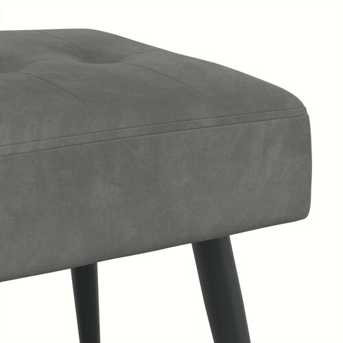  Klupa s gumbastim tkanjem Tamnosiva 80 x 40 x 46 cm Bar&amp;scaron;un Slike