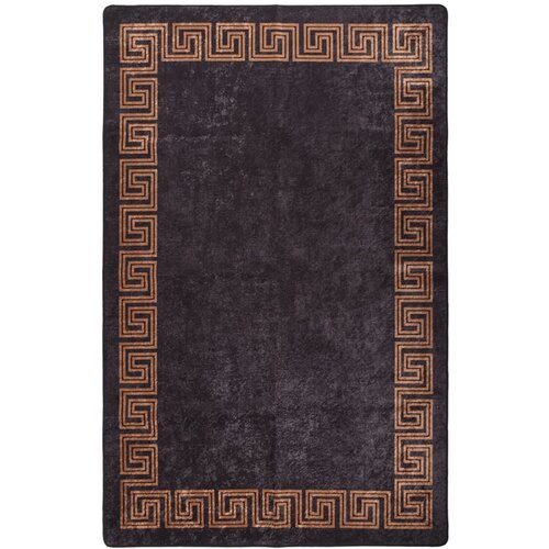 vidaXL perivi tepih 160 x 230 cm crno-zlatni protuklizni Cene