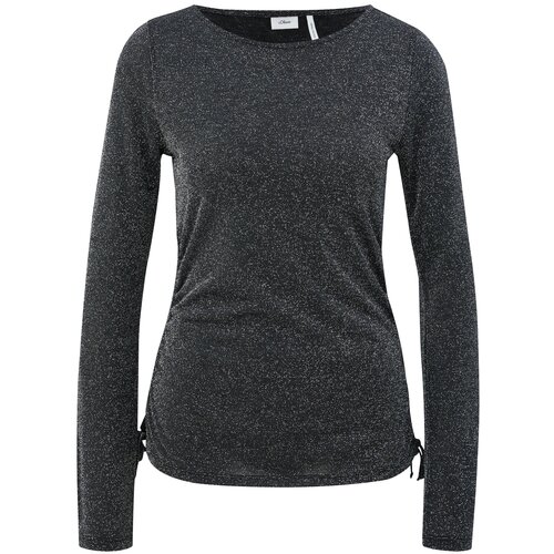 S.Oliver BLACK LABEL Majica črna / srebrna Slike