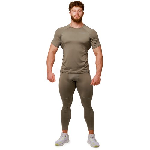 GymBeam mu&amp;scaron;ke helanke za trčanje pulse vetiver Slike