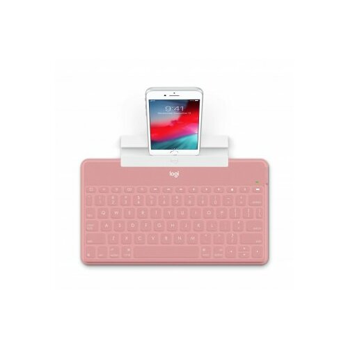 Logitech tastatura keys-to-go ultra-light, ultra-portable bluetooth za iphone, ipad, apple tv i mac - roze - uk Slike