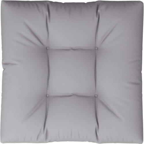 VidaXL Jastuk za palete sivi 70 x 70 x 12 cm od tkanine Slike