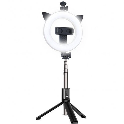  --- Selfie tripod stojalo z lučko za snemanje in slikanje selfie posnetkov - mačka Slike
