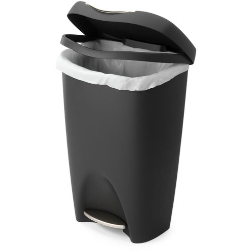 Umbra Crna plastična kanta za smeće s pedalom 50 l Brim – Cijene