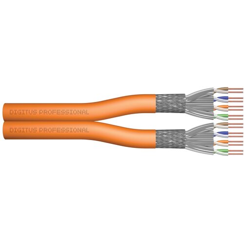 Digitus CAT 7 S /FTP data cable - installation cable, 500 m, duplex, B2ca-s1a,d0,a1 Slike