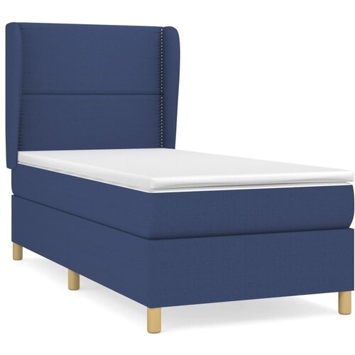 Maison Chic Box spring postelja - Vzmetna postelja z vzmetnico modra 80x200 cm blago SL13411, (21883739) Slike