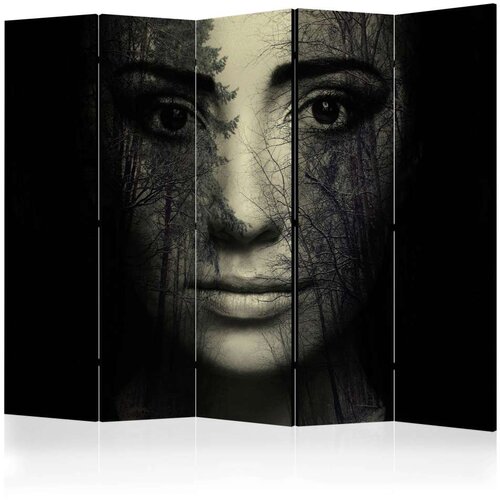  Paravan u 5 dijelova - Forest mask II [Room Dividers] 225x172 Slike