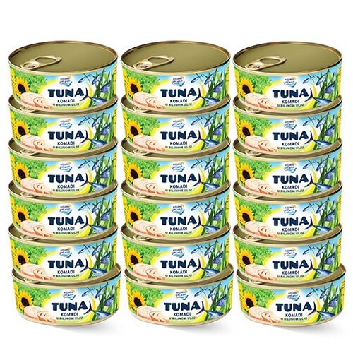 AZZURO MARE Tuna komadi u biljnom ulju, 160 g, 48 komada Slike