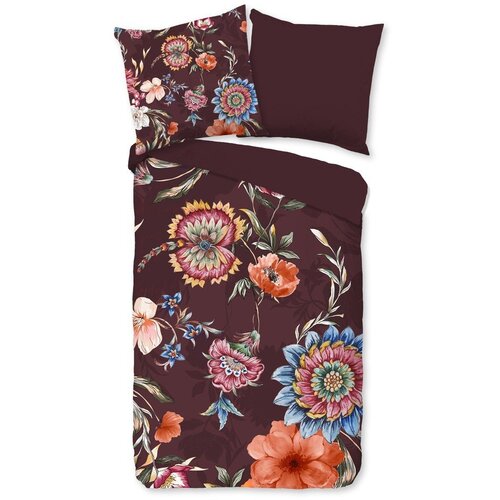 Good Morning Bordo pamučna posteljina za krevet za jednu osobu/za produženi krevet 140x220 cm Madelief &amp;ndash; Slike