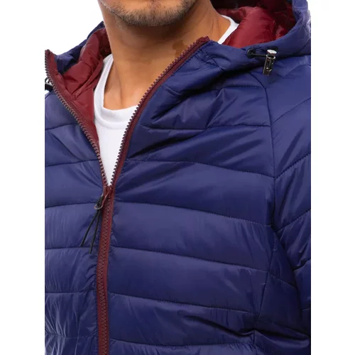 DStreet Men's quilted transitional jacket navy blue TX4001