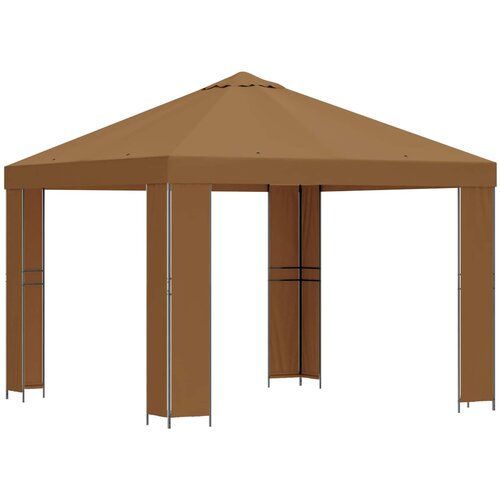 vidaXL Paviljon 3 x 3 m Bež Poliester in jeklo 190, (5000218821) Cene