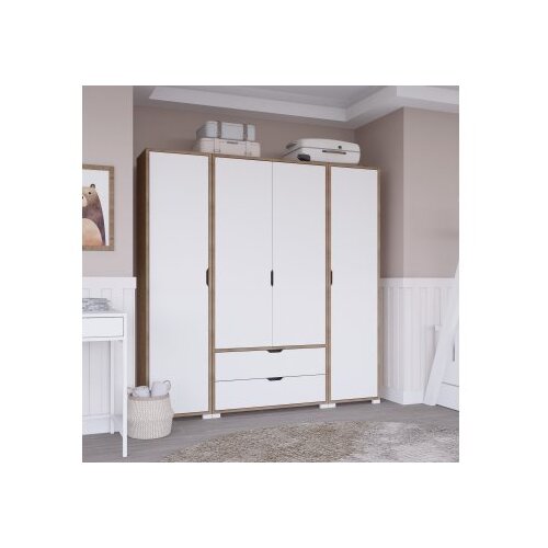 Hanah home Ormar Nissan 1600-024, 170x183x45 cm, Bijeli Slike