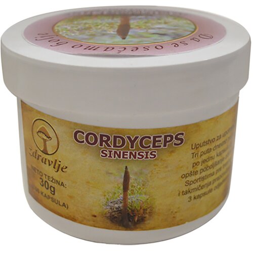 Zdravlje Cordyceps sinensis gljiva EP, 100cps Slike