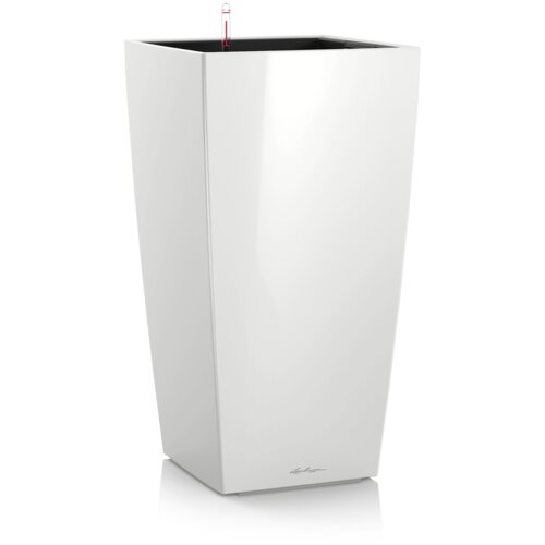 LECHUZA Cvetlični lonec Cubico Premium 22 - Bel - visok sijaj Cene