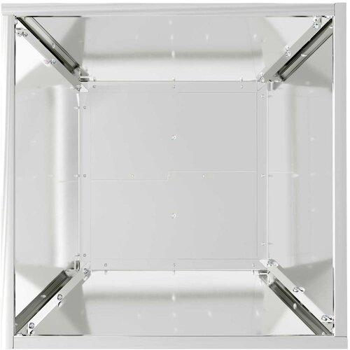  Vrtna saksija Srebrno 40 x 40 x 15 cm Cinkani čelik Slike