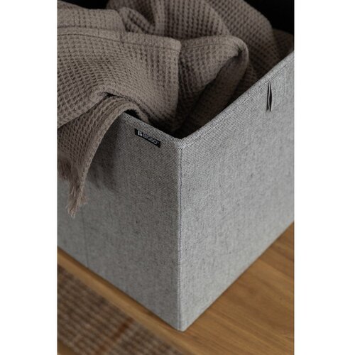 Bigso Siva tekstilna &amp;scaron;katla za shranjevanje 32x31,5x31,5 cm Soft Storage Cube &amp;ndash; Slike
