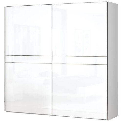 Jela GARDEROBNA OMARA PIANO Z DRSNIMI VRATI 230 cm (VE� BARV)-Bela Cene