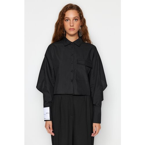 Trendyol X Sagaza Studio White Back Detailed Poplin Shirt Slike